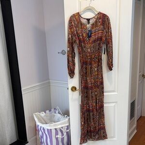 NWT Forever 21 Multicolor Long Sleeve Dress